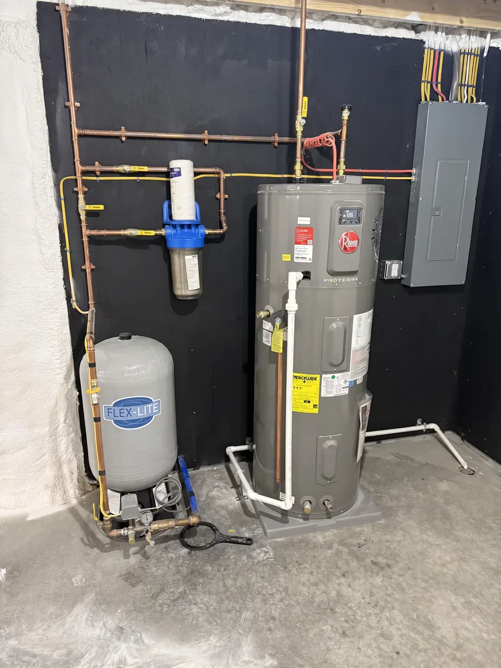 Rheem ProTerra heat pump water heater installed by MPS207